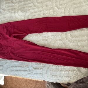 Women's Burgundy Leggings
